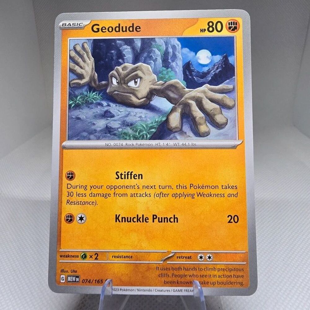 Geodude 74 pokemon scarlet & violet 151 mew